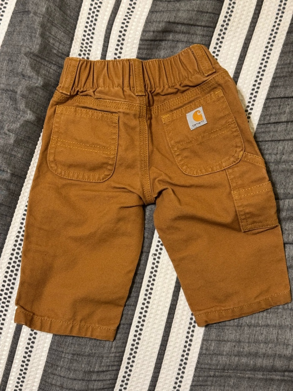 Carhartt Baby Tan Work Pants with Patch Pocket